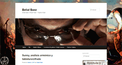 Desktop Screenshot of belialbaez.com